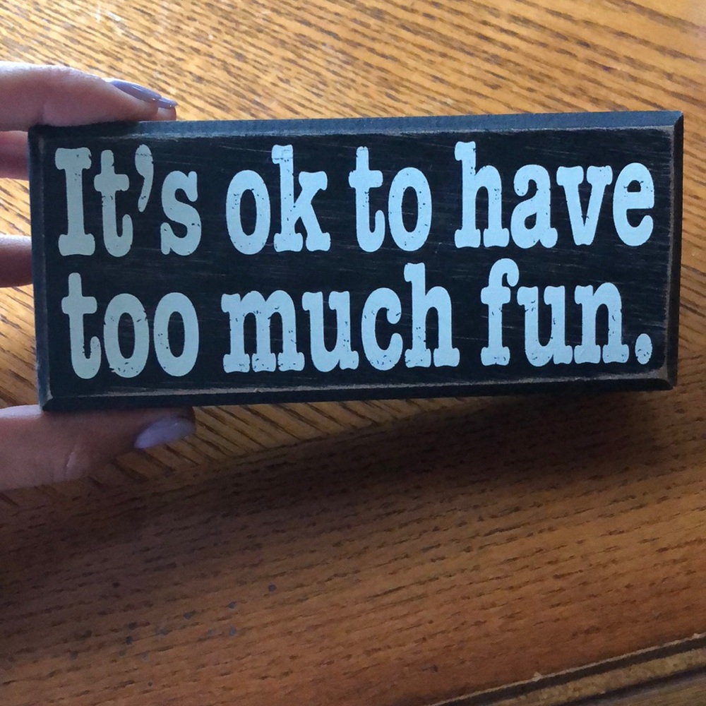 Wood hanging sign